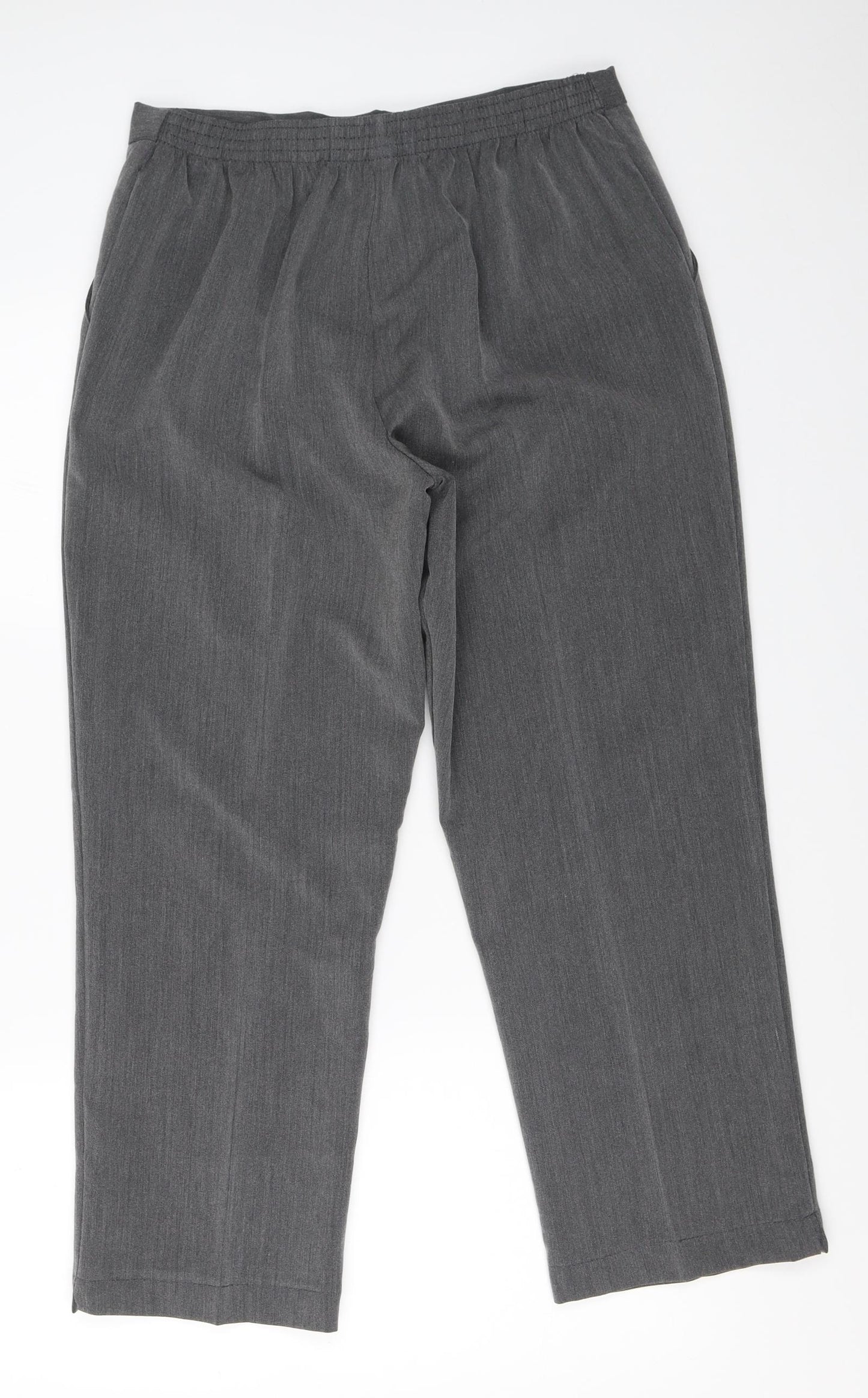 BASSINI Womens Grey   Trousers  Size 16 L25 in