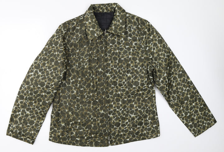 Ginar Womens Green Jacket Coat Size 16