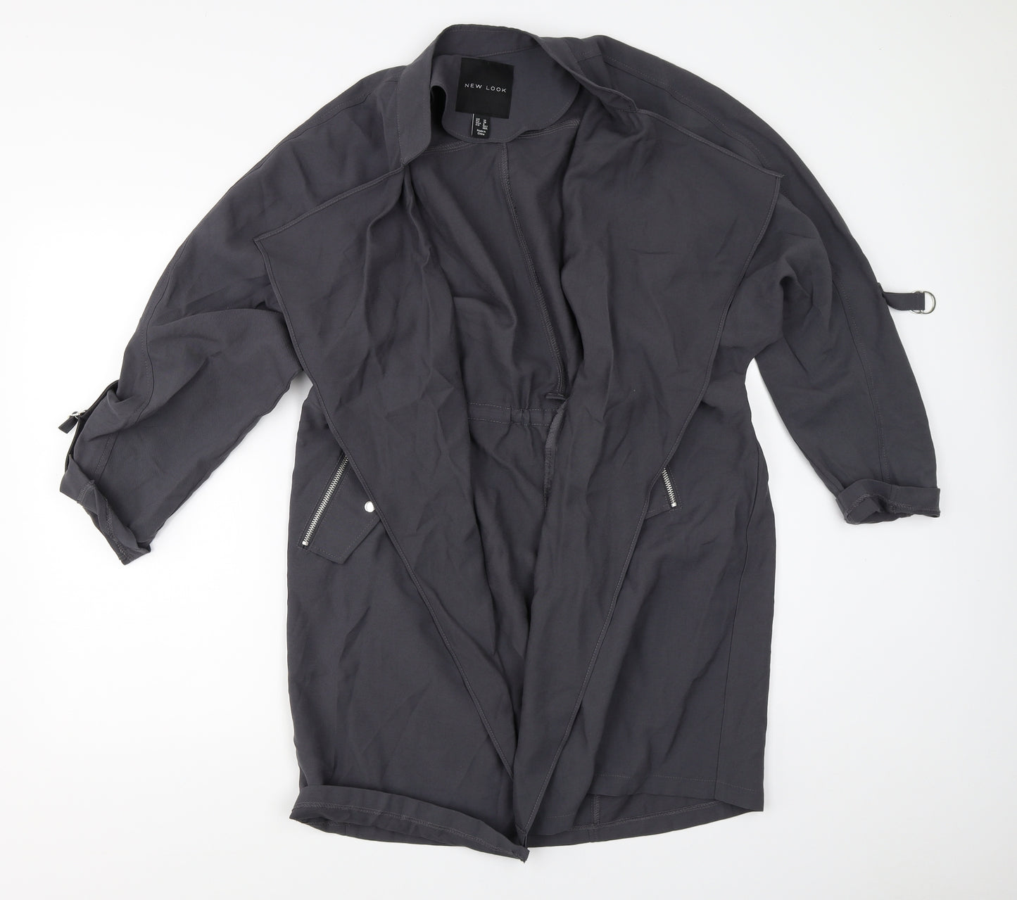 New Look Womens Grey   Jacket Coat Size 10