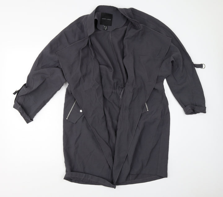 New Look Womens Grey   Jacket Coat Size 10