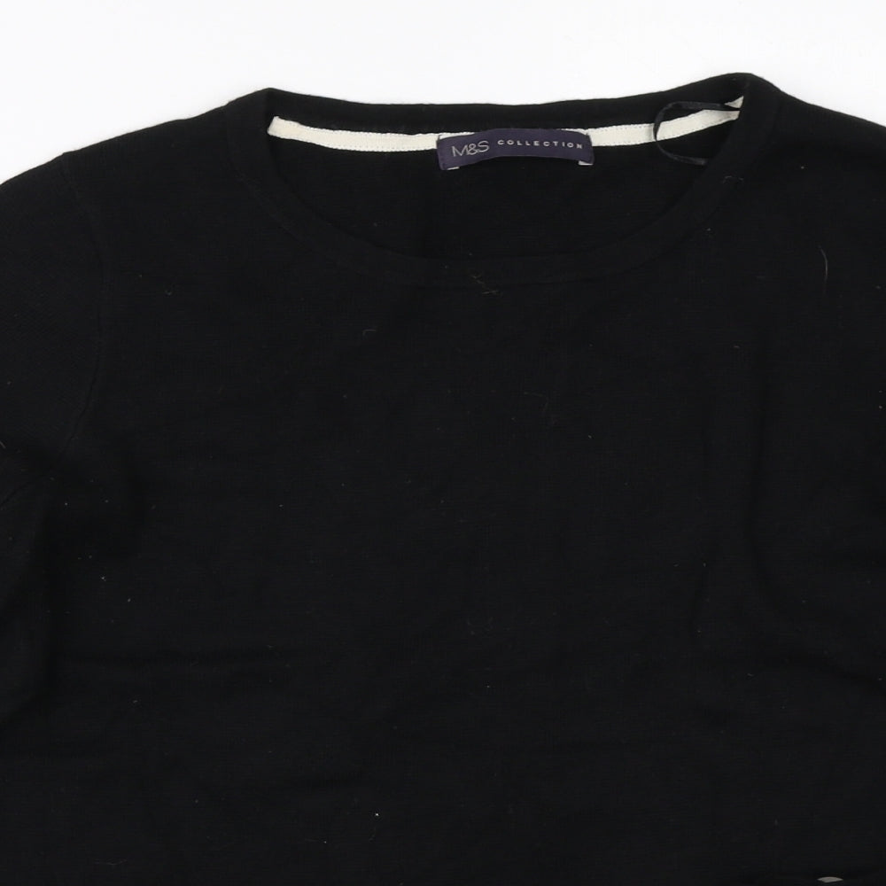 Marks and Spencer Womens Black   Pullover Jumper Size 12