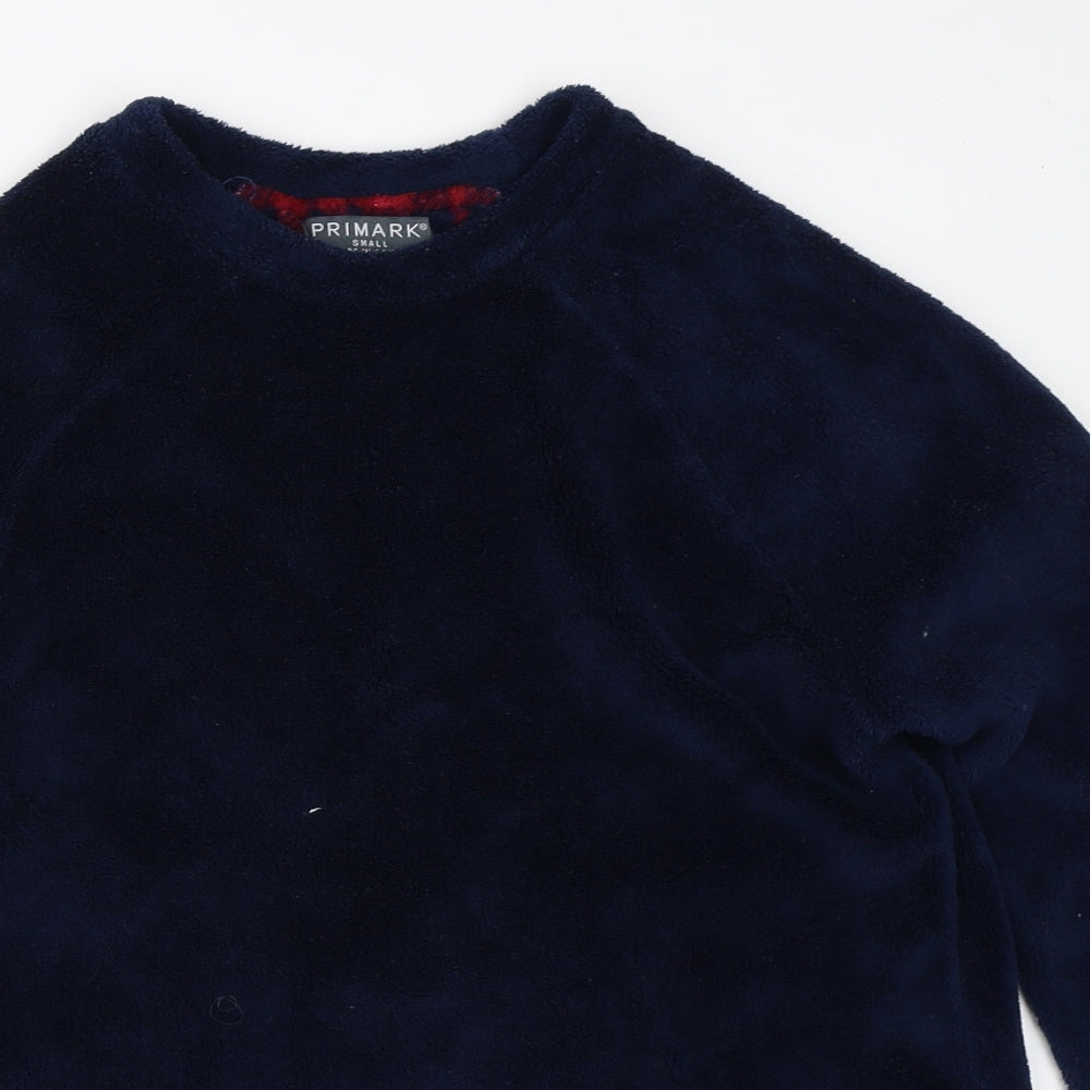 Primark Mens Blue Solid   Pyjama Top Size S