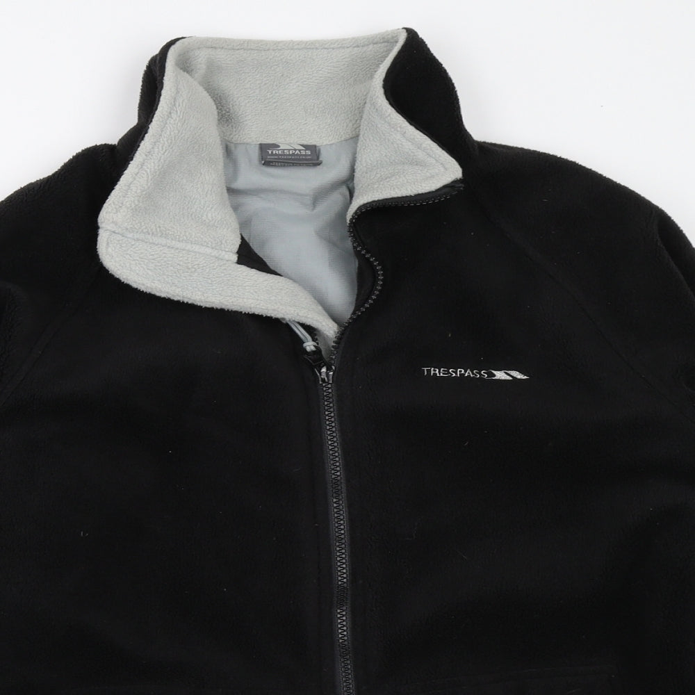 Trespass Mens Black  Fleece Jacket  Size M