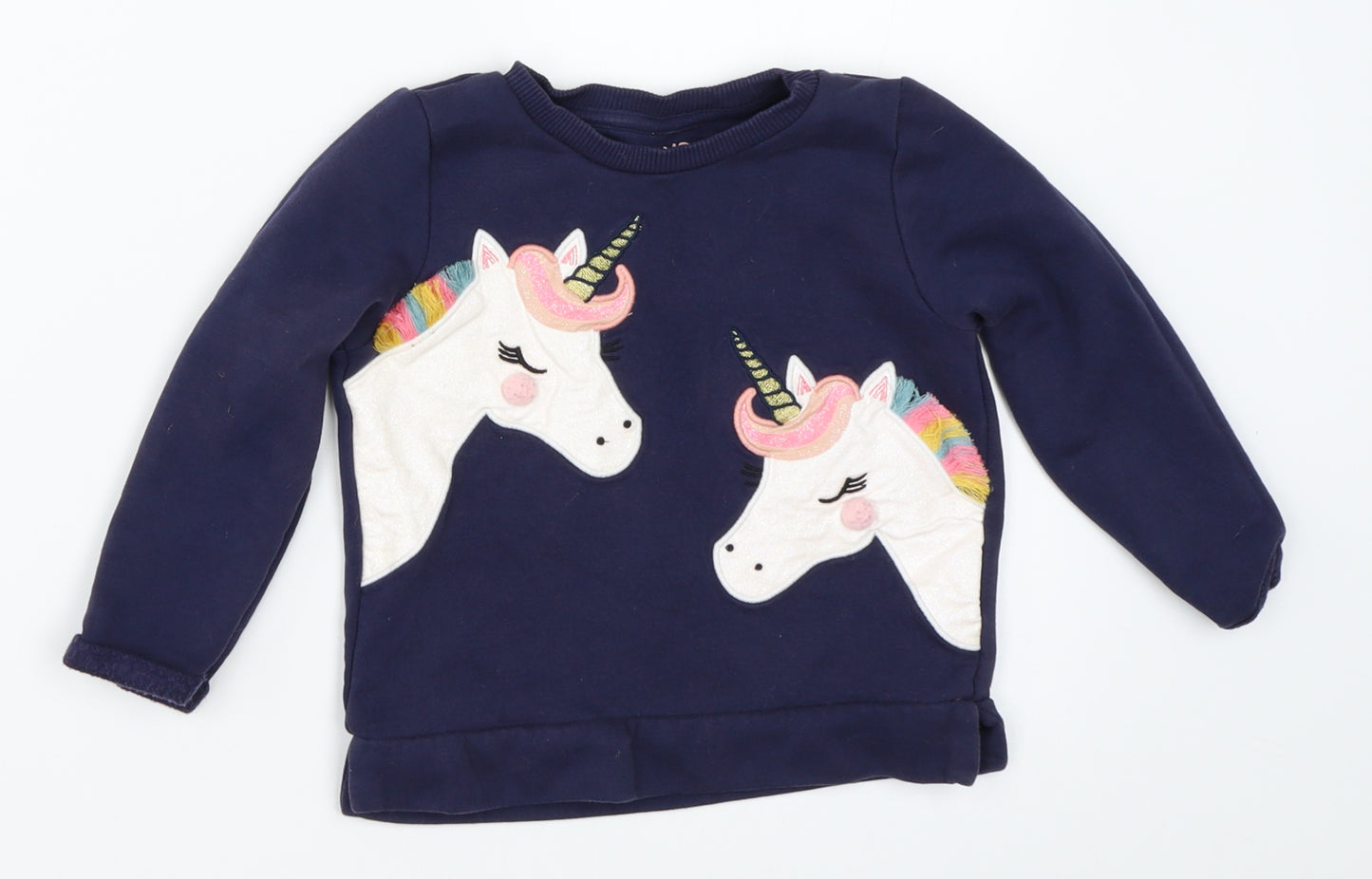 F&F Girls Blue   Pullover Jumper Size 18-24 Months