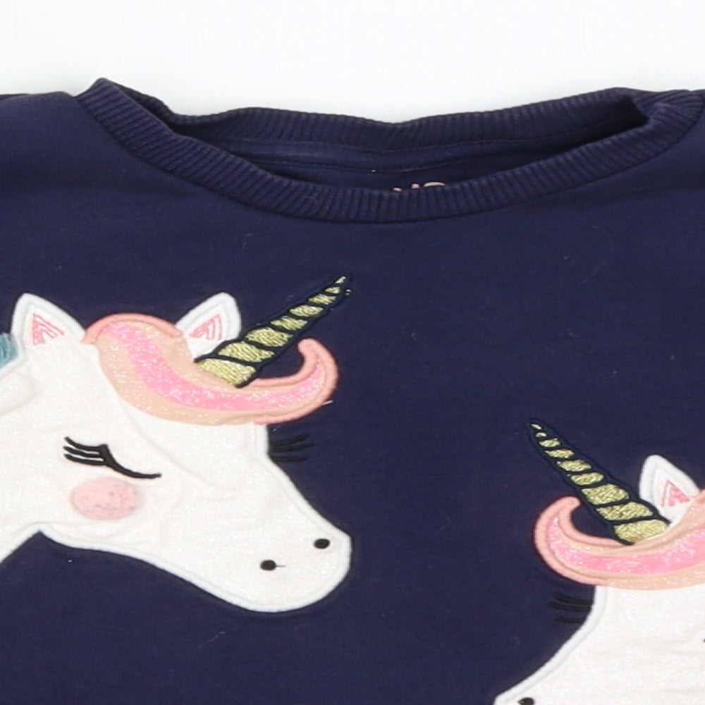 F&F Girls Blue   Pullover Jumper Size 18-24 Months