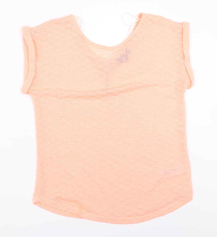 New Look Womens Orange   Basic T-Shirt Size 12