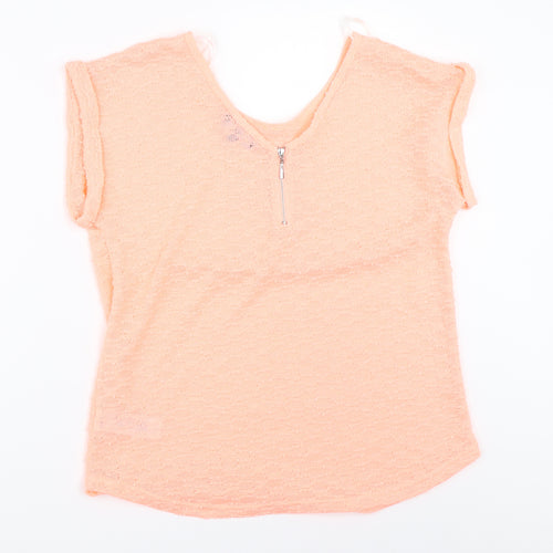 New Look Womens Orange   Basic T-Shirt Size 12
