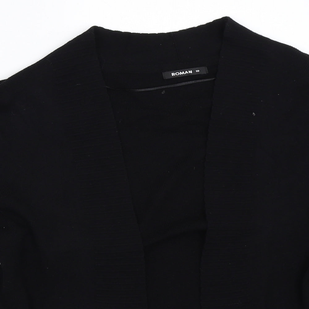 Roman Womens Black   Cardigan Jumper Size 10