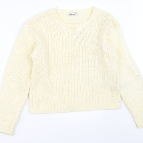 Select Womens Ivory   Pullover Jumper Size M