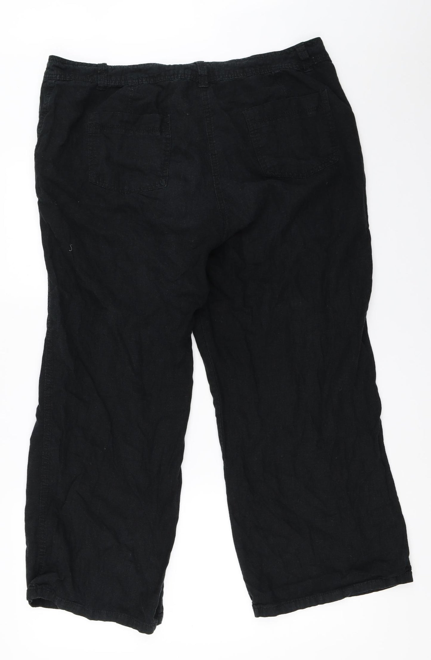Marks and Spencer Womens Black   Trousers  Size 20 L26 in