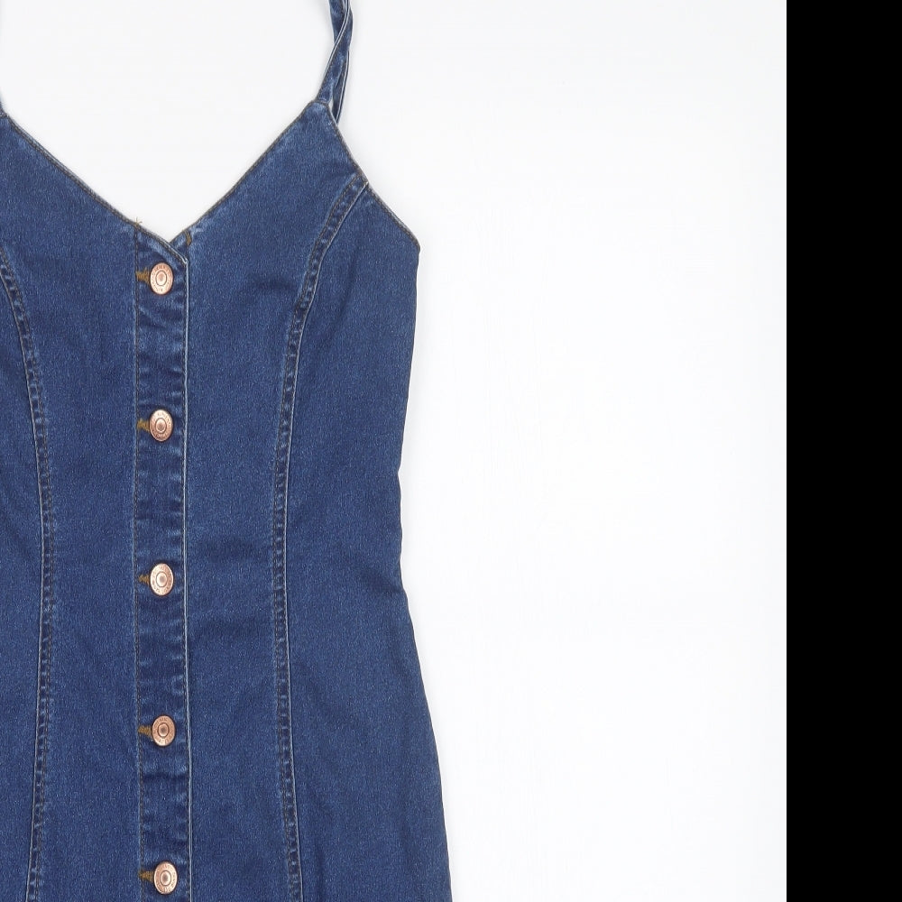 New Look Womens Blue   Bodycon  Size 10