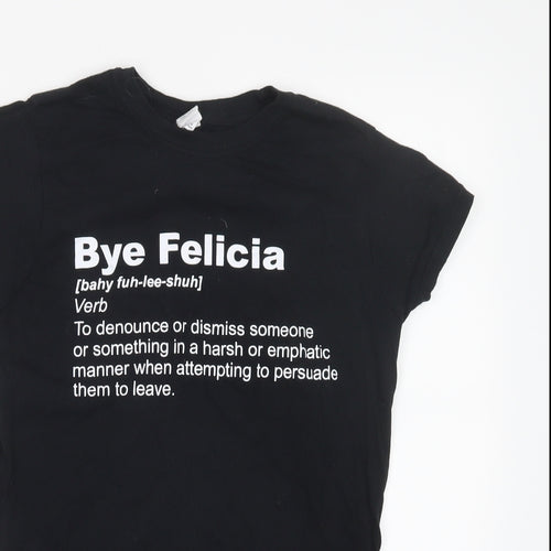 Gildan Womens Black   Basic T-Shirt Size M