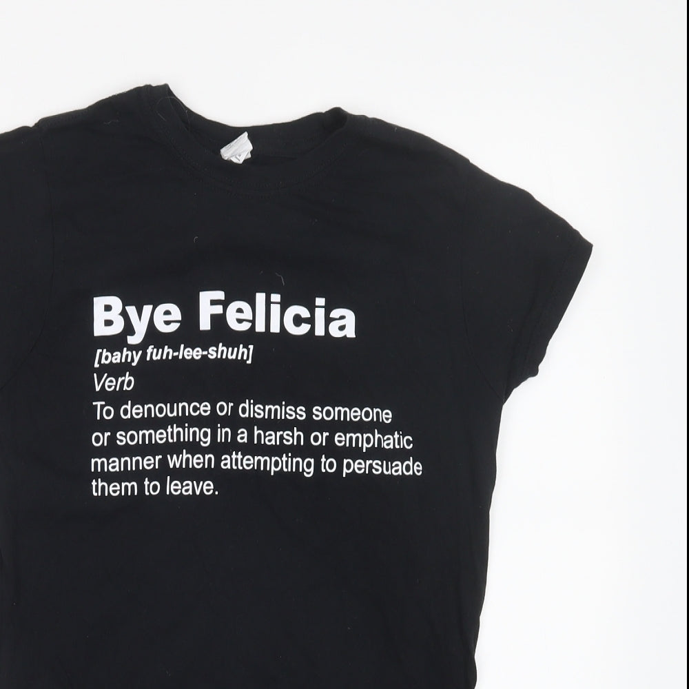 Gildan Womens Black   Basic T-Shirt Size M