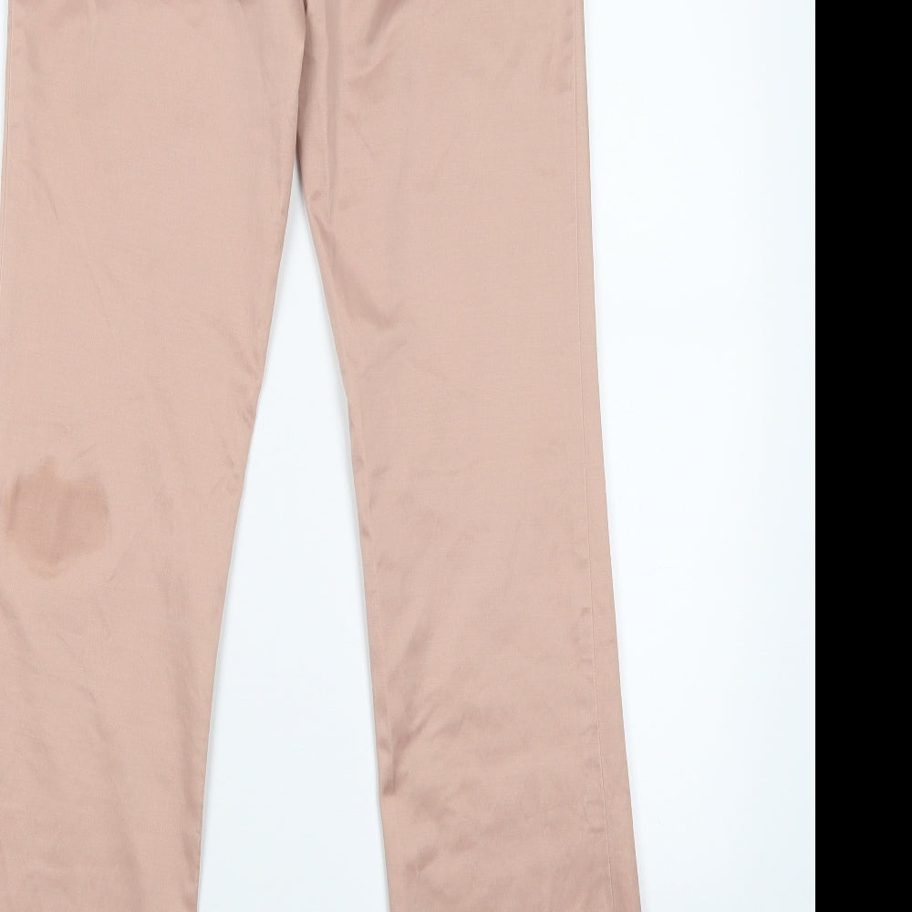 Topshop Womens Pink   Trousers  Size 10 L30 in