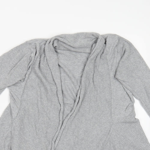 Primark Womens Grey  Knit Cardigan Jumper Size 10