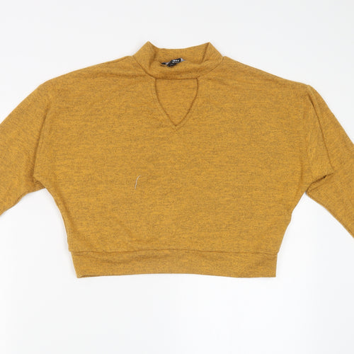 New Look Girls Yellow  Knit Cropped Casual Size 14-15 Years  - Cropped