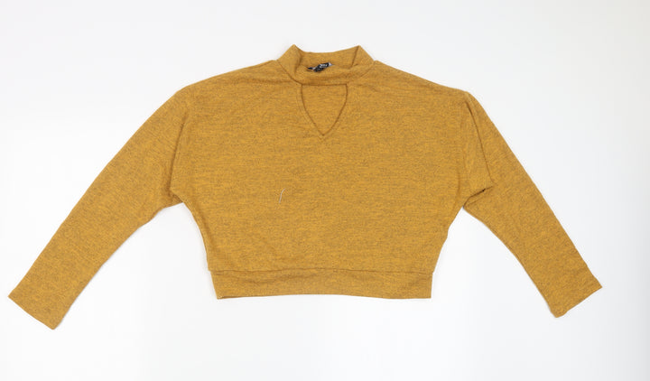 New Look Girls Yellow  Knit Cropped Casual Size 14-15 Years  - Cropped