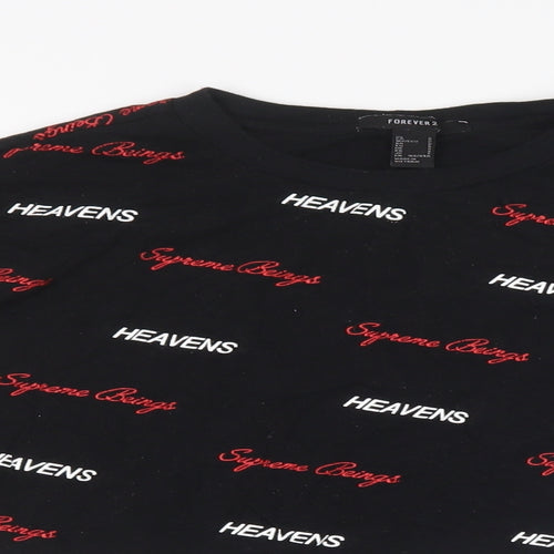 FOREVER 21 Womens Black   Basic T-Shirt Size S