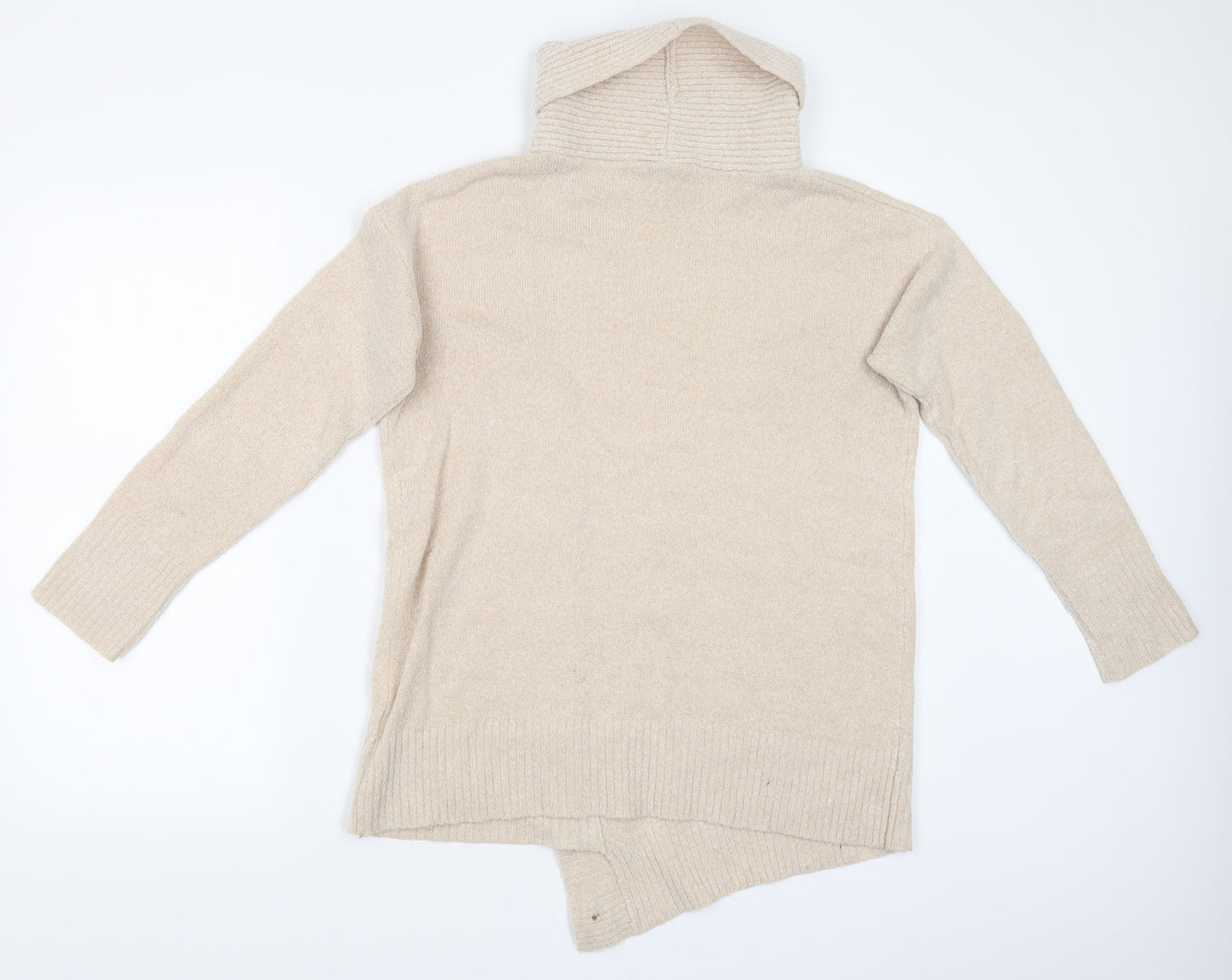 Wallis Womens Beige  Knit Pullover Sweatshirt Size S