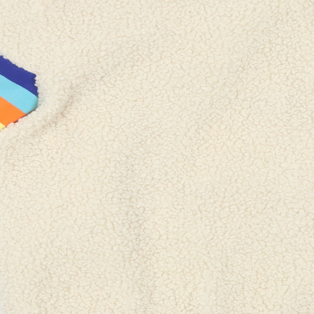 SheIn Womens White Striped  Jacket  Size L