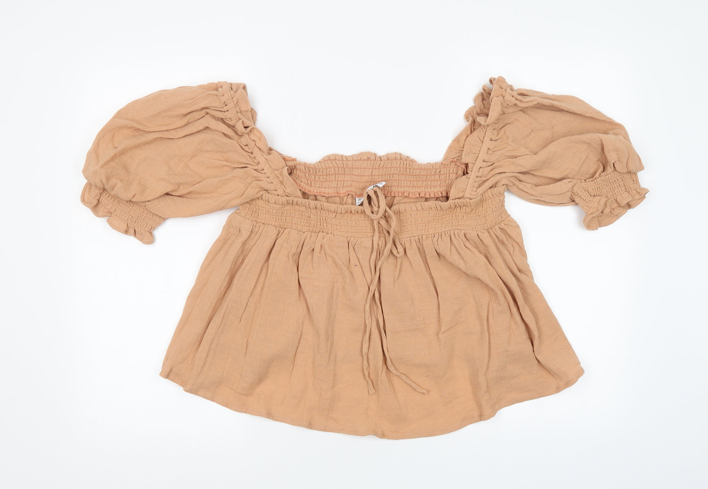ASOS Womens Orange   Basic T-Shirt Size 14  - Cropped