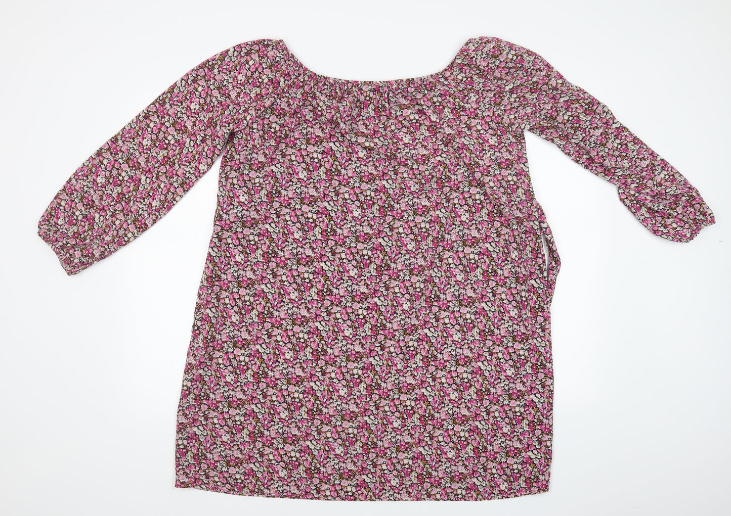 Boohoo Womens Pink Floral  A-Line  Size 16