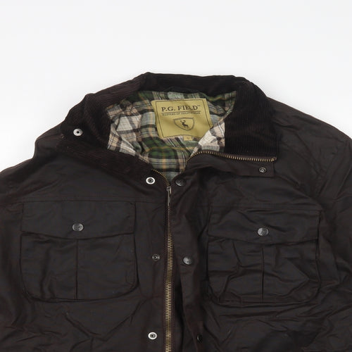 P.G. Field Mens Brown  Softshell Jacket Coat Size S