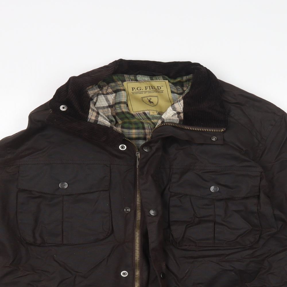 P.G. Field Mens Brown  Softshell Jacket Coat Size S