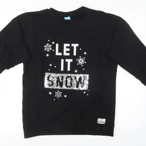 F&F Womens Black   Pullover Sweatshirt Size 10