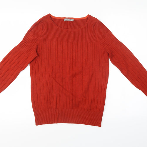 Marks and Spencer Womens Red  Knit Pullover Sweatshirt Size 16