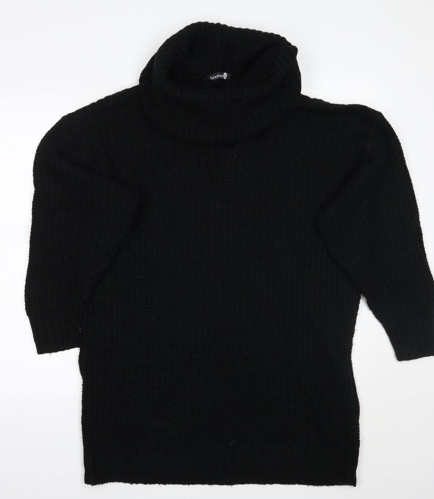 Boohoo Womens Black   Pullover Jumper Size L