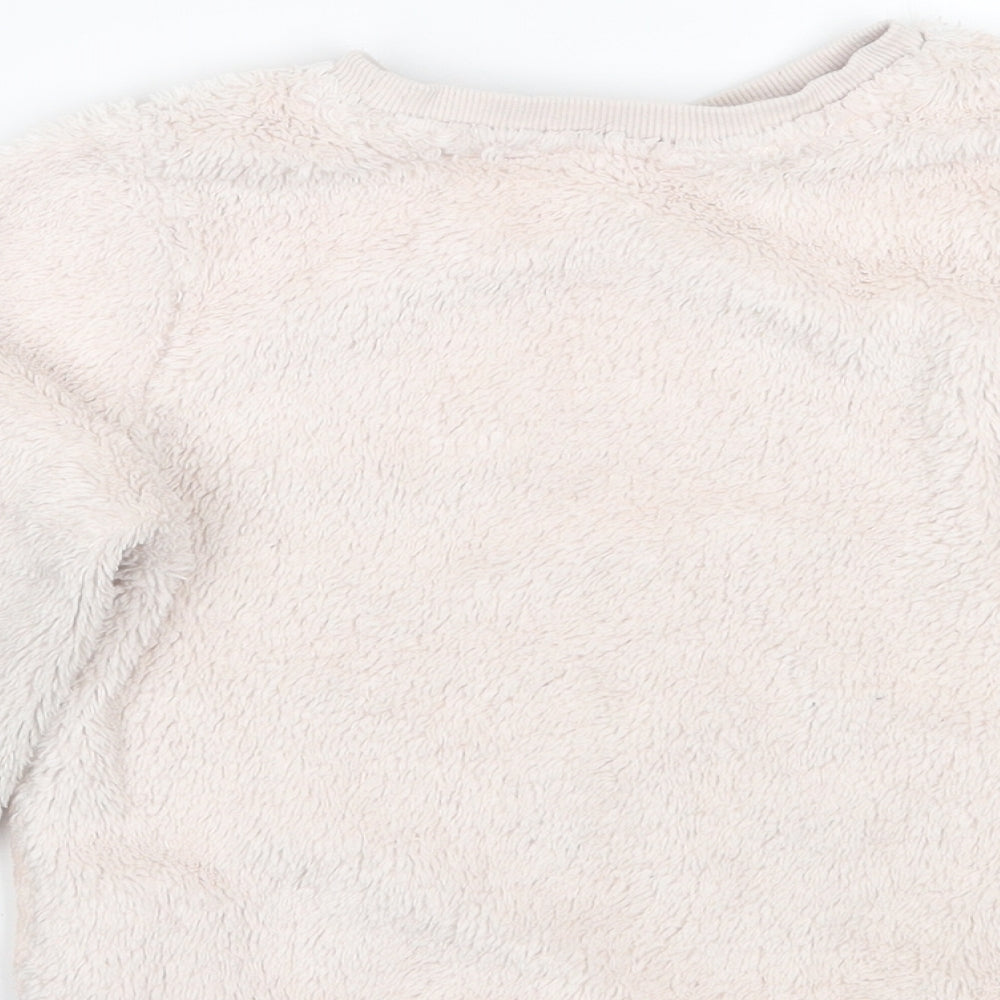 H&M Girls Beige   Pullover Jumper Size 3-4 Years