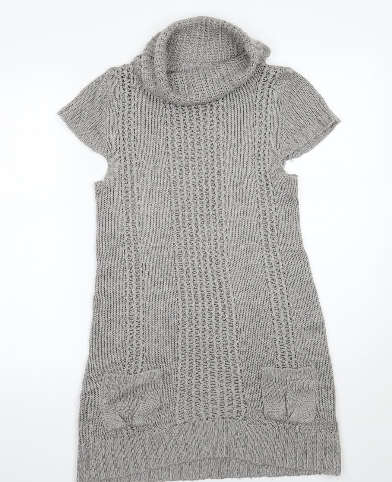 eVIE Womens Grey   Jumper Dress  Size 10