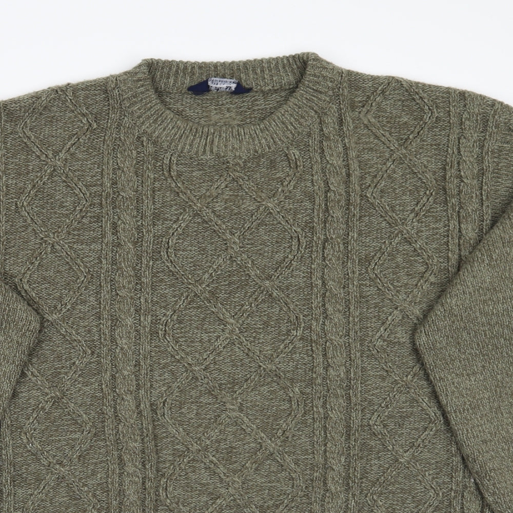 Premier man Mens Green   Pullover Jumper Size L