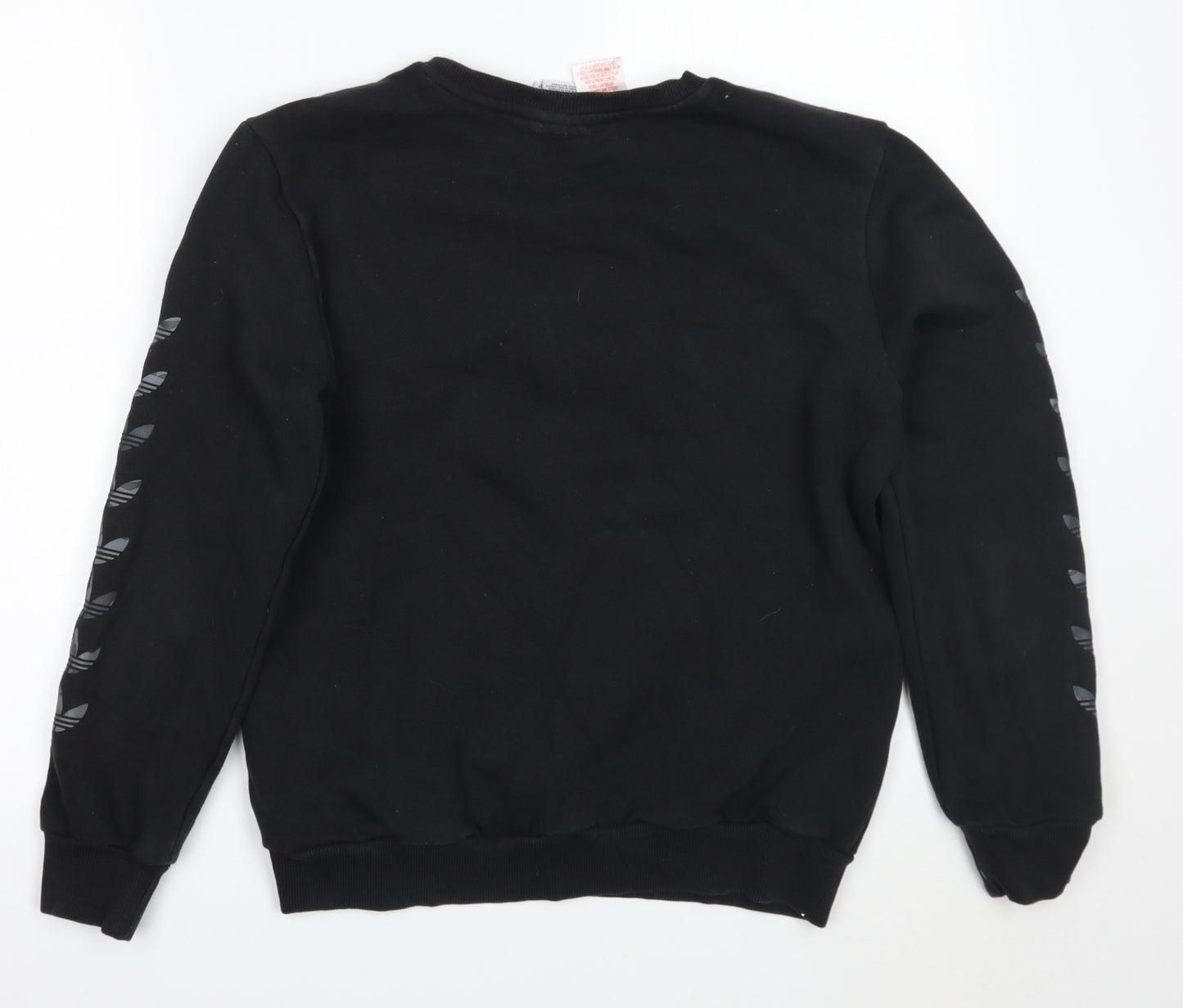 adidas Girls Black  Rayon Pullover Jumper Size 13 Years