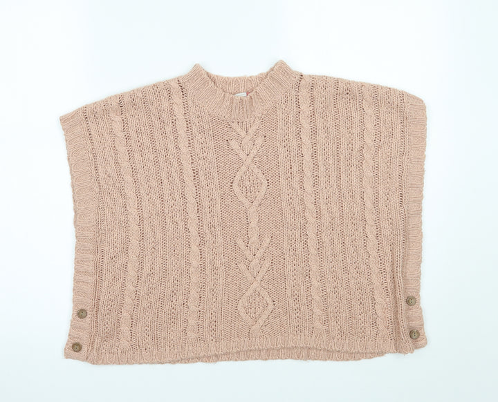 John Lewis Girls Pink Pullover Jumper Size 7-8 Years