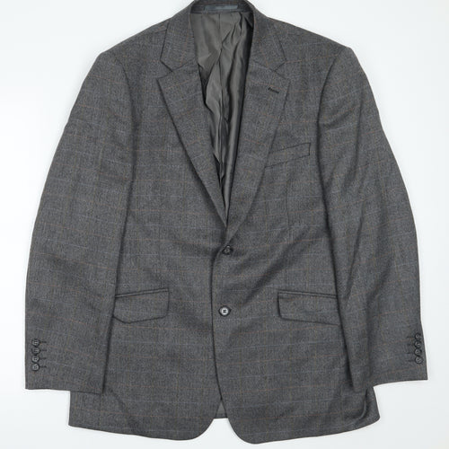 Brook t Mens Grey   Jacket Suit Jacket