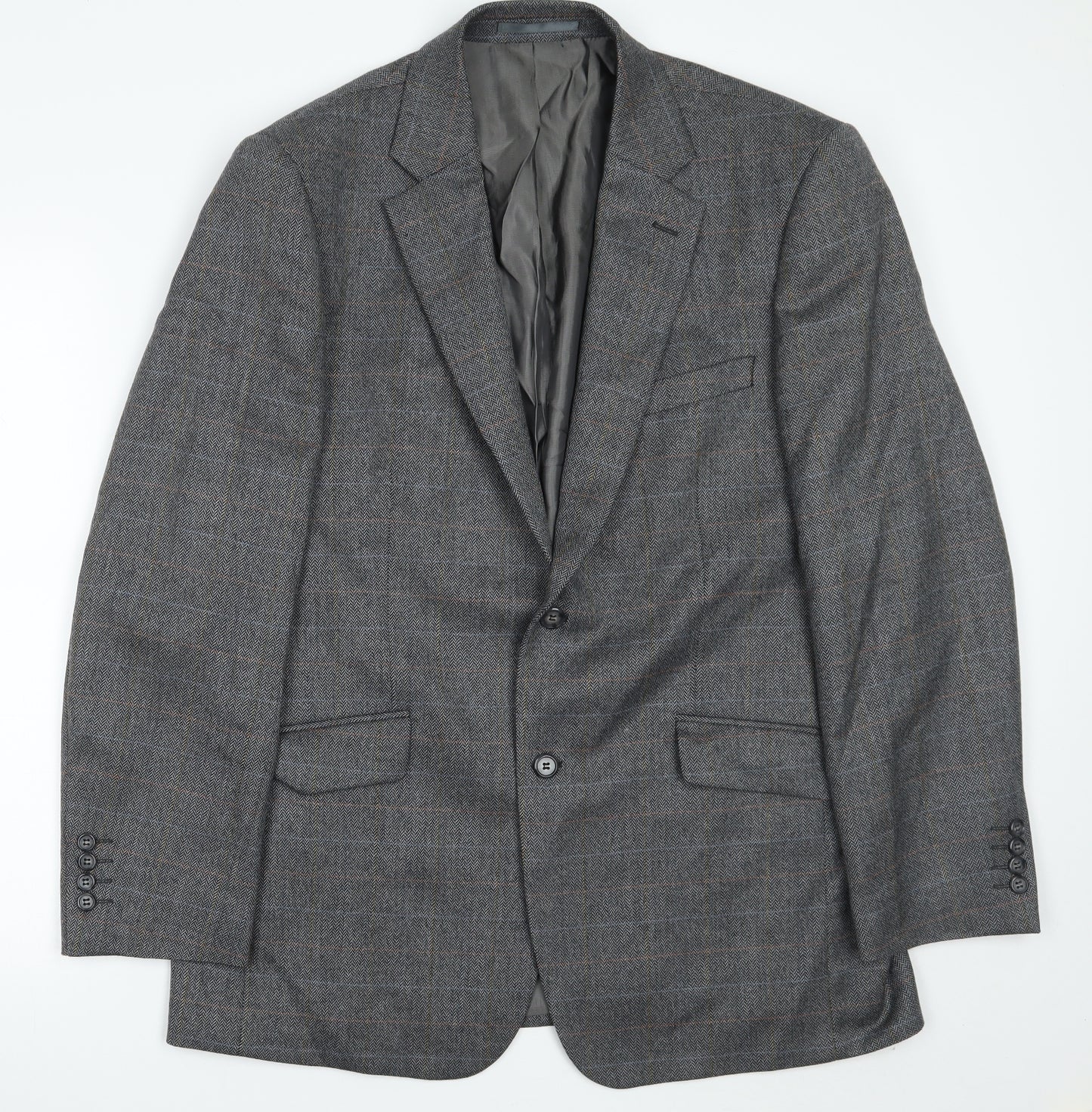 Brook t Mens Grey   Jacket Suit Jacket