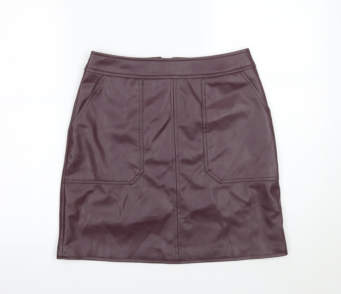 Warehouse Womens Purple   A-Line Skirt Size 10