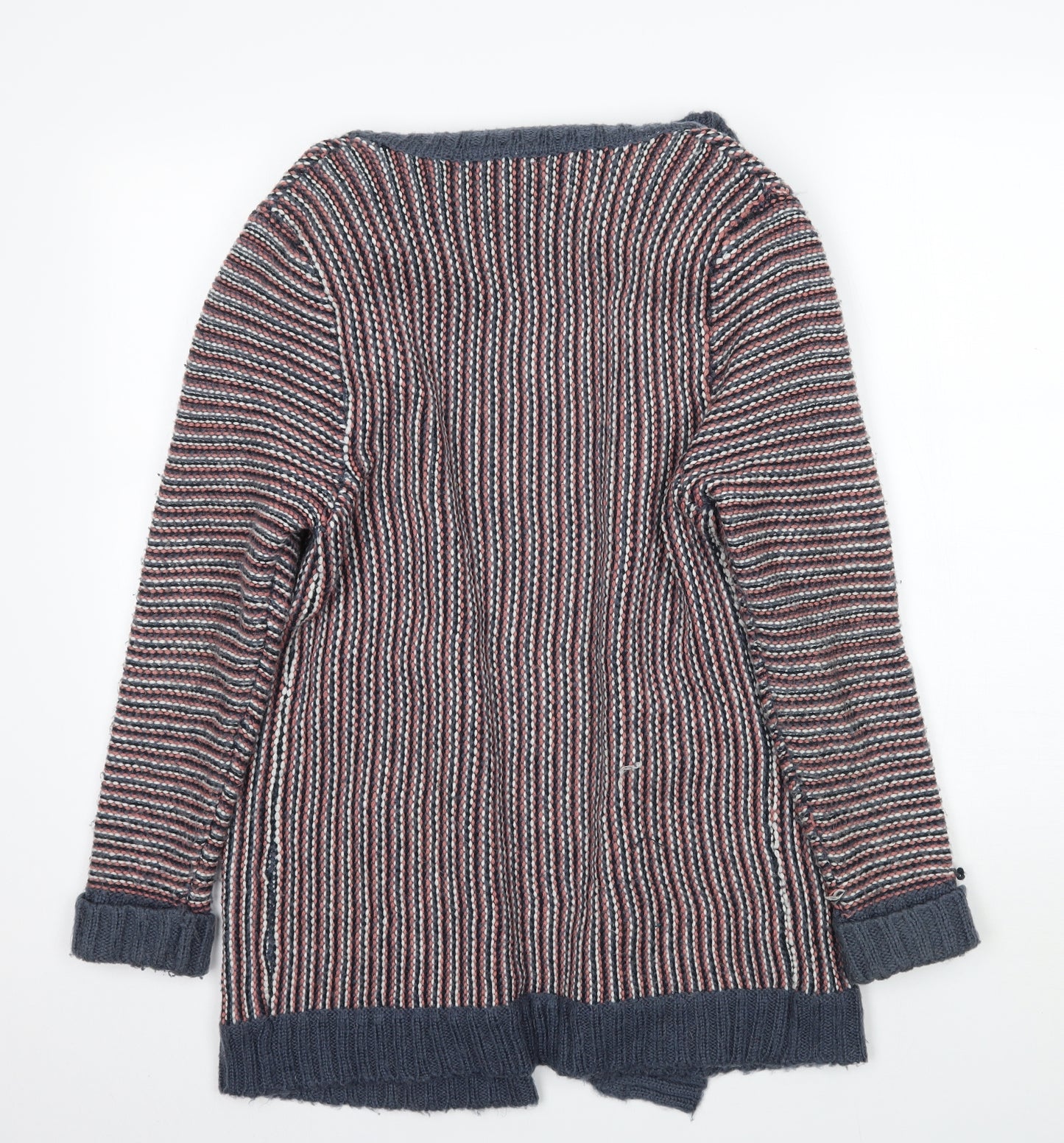 Peacocks Womens Pink Striped  Cardigan Jumper Size 14
