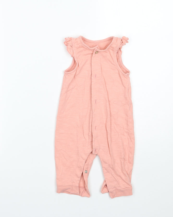 TU Girls Pink Babygrow One-Piece Size 3-6 Months