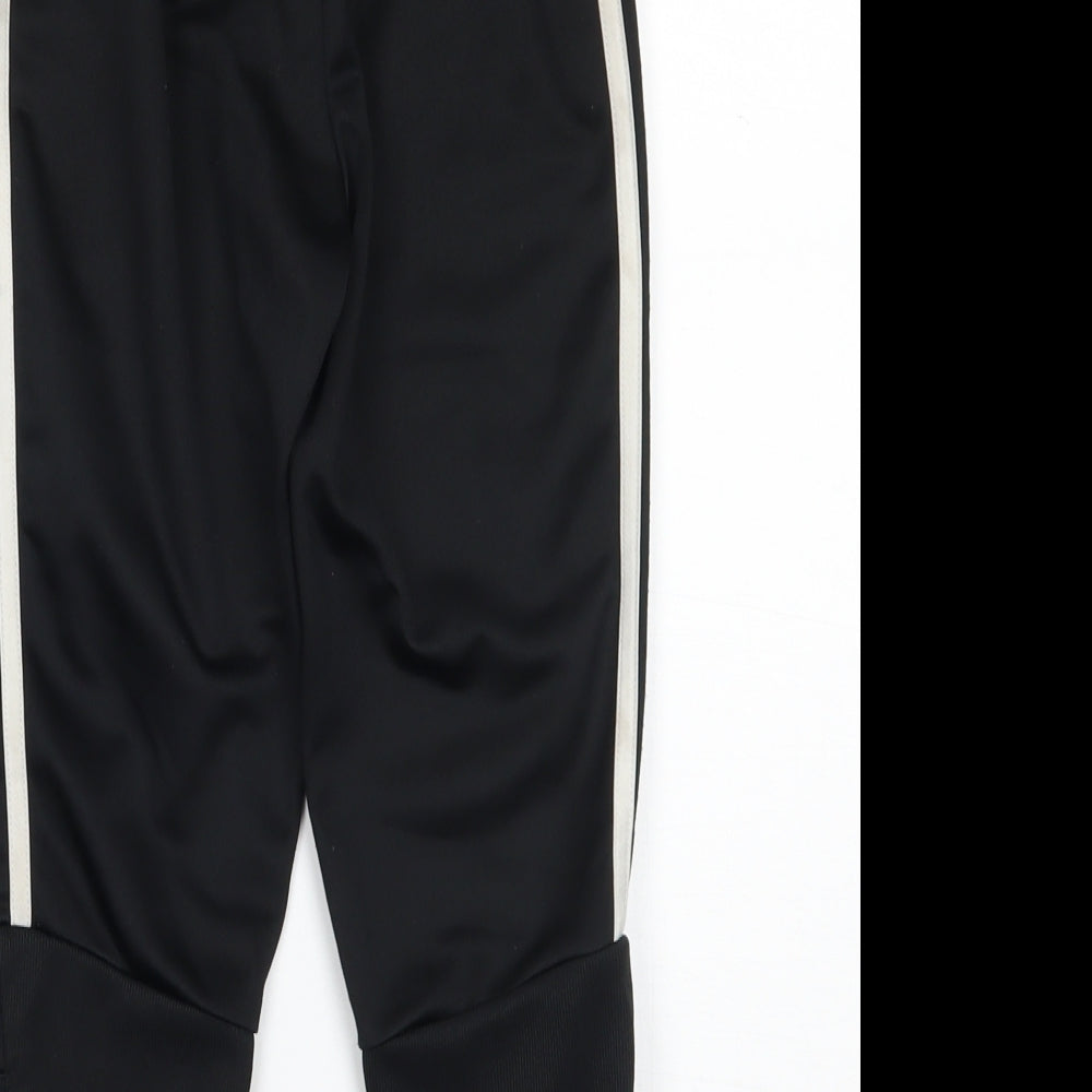 adidas Boys Black   Sweatpants Trousers Size 5-6 Years