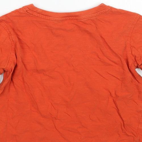George Boys Orange   Basic T-Shirt Size 3-4 Years