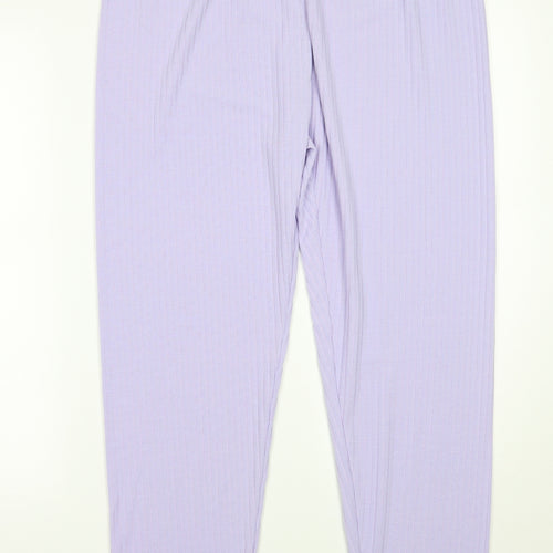 Preworn Womens Purple   Sweatpants Trousers Size 32 L28 in