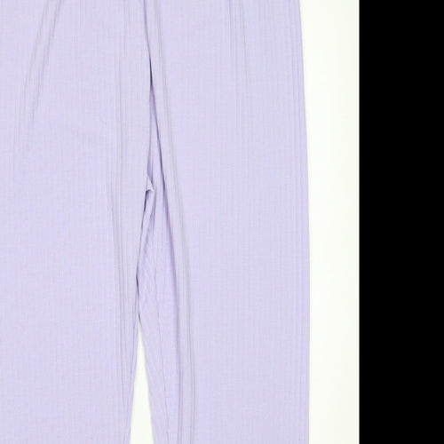 Preworn Womens Purple   Sweatpants Trousers Size 32 L28 in