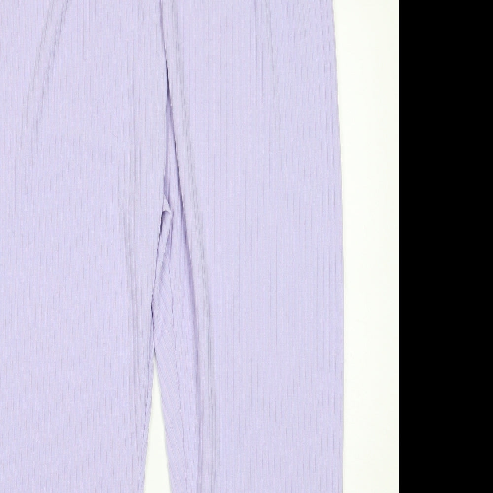 Preworn Womens Purple   Sweatpants Trousers Size 32 L28 in