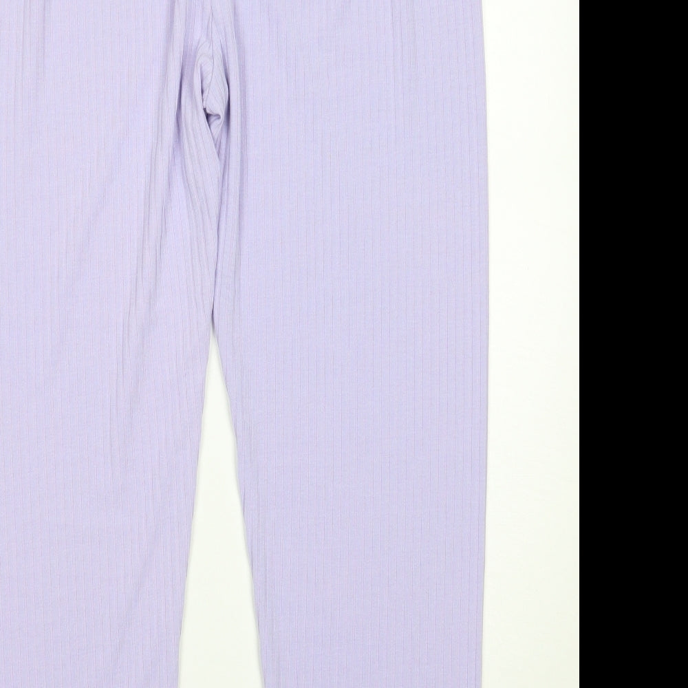 Preworn Womens Purple   Sweatpants Trousers Size 32 L28 in