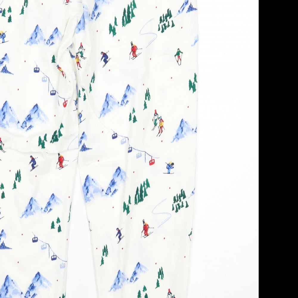 F&F Womens White    Pyjama Pants Size 16