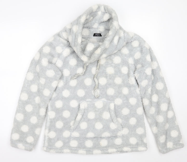 F&F Womens Grey Polka Dot Pullover Jumper Size 10