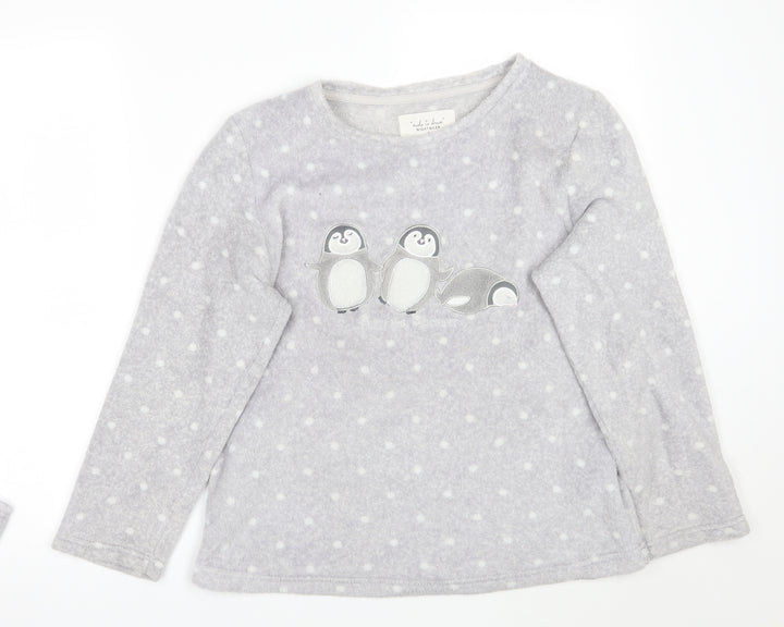 F&F Womens Grey Top Pyjama Top Size S